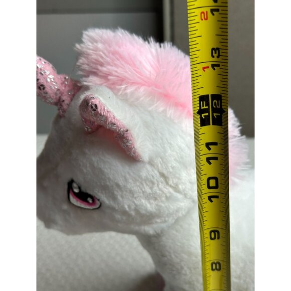 Dan Dee Plush Unicorn Stuffed Animal Pink Sequin Stars Embroidered Eyes Toy Gift - Picture 8 of 9